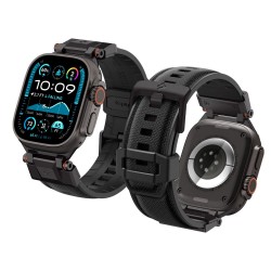 Spigen DuraPro Armor Λουράκι Nylon Μαύρο για το Apple Watch Ultra 49mm και Apple Watch  44 / 45 MM / 46MM, black edition