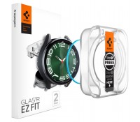 Spigen Glas.tr ez-fit 2-pack Tempered Glass Προστατευτικό Οθόνης για το Galaxy Watch 6 Classic 47 mm, AGL07066