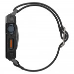 Spigen Lite Fit ”pro” Λουράκι με Θήκη Σιλικόνης matte black για το Apple Watch 4 / 5 / 6 / 7 / 8 / 9 / SE (44 / 45 MM) , ACS07103