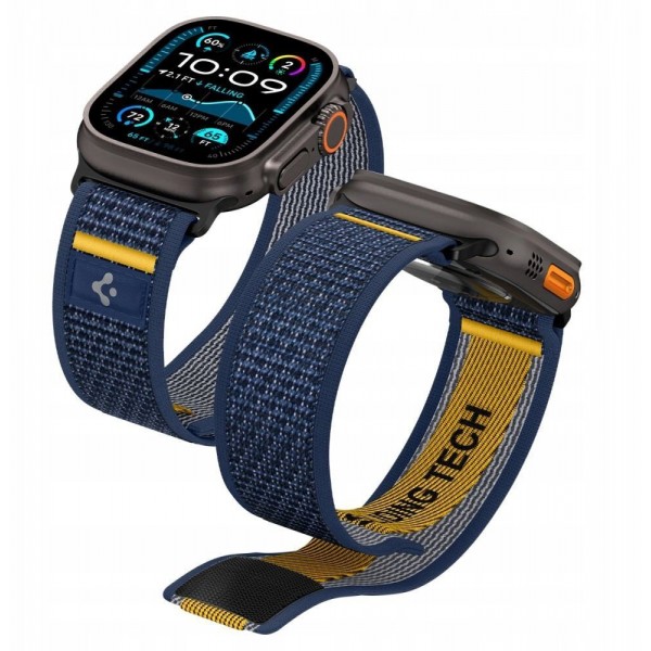 Spigen Athlex Air Λουράκι Active Navy για Apple Watch Series 4-10/SE/Ultra 1 & 2 (42/44/45/46/49mm)