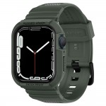 Spigen Rugged Armor Pro Θήκη Σιλικόνης σε Χακί χρώμα για το Apple Watch 4 / 5 / 6 / 7 / 8 / 9 / SE (44 / 45 MM) 