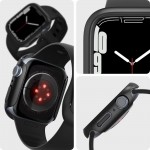 Spigen Thin Fit Πλαστική Θήκη σε Μαύρο χρώμα για το Apple Watch 7 / 8 / 9 (45 MM)