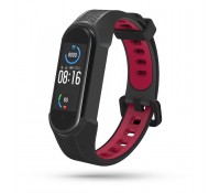 Tech-protectArmour Λουράκι Σιλικόνης Xiaomi Mi Smart Band 5/6/6 NFC/7 Μαύρο / Κόκκινο