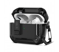 Tech-Protect Carbonox Magsafe Θήκη Σιλικόνης / Πλαστική για Apple AirPods Pro 3 Μαύρη