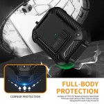 Tech-Protect Carbonox Magsafe Θήκη Σιλικόνης / Πλαστική για Apple AirPods Pro 3 Μαύρη