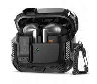 Tech-Protect Carbonox Magsafe Θήκη Σιλικόνης / Πλαστική σε Μαύρο χρώμα για Galaxy Buds 3 / 3 FE / 3 Pro Black