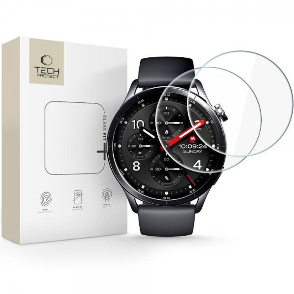 Tech-Protect Glass Fit+ 2-Pack – Προστατευτικό Τζαμάκι Οθόνης για Xiaomi Watch S5 46 mm, Διάφανο Tech-Protect Glass Fit+ 2-Pack – Προστατευτικό Τζαμάκι Οθόνης για Xiaomi Watch S5 46 mm, Διάφανο