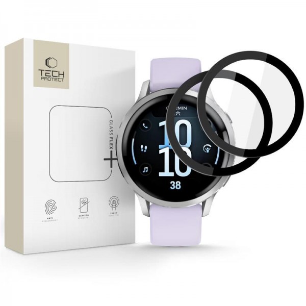 Tech-Protect Glass Flex+ Υβριδικό Γυαλί Οθόνης για Garmin Venu 4 (41mm) 2 Τεμάχια
