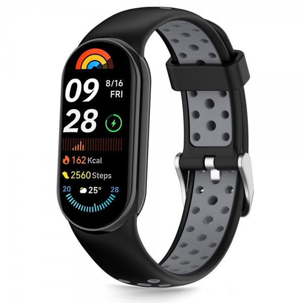 Tech-Protect IconBand Air Λουράκι για Xiaomi Smart Band 8/9/10/NFC (Μαύρο-Γκρι)