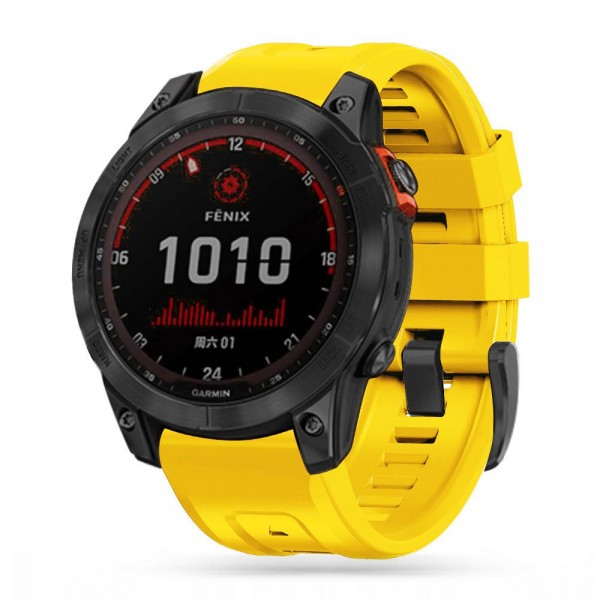 Tech-Protect Iconband Λουράκι Σιλικόνης Κίτρινο για το Fenix 5 / 6 / 6 Pro / 7