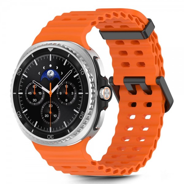 Tech-Protect IconBand Pro Λουράκι για Samsung Galaxy Watch 8 / Classic (40/44/46mm) Sunburst Orange