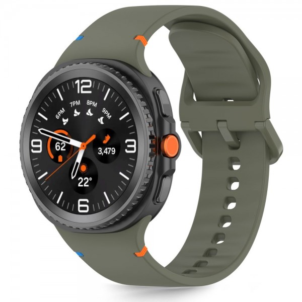 Tech-Protect Λουράκι Σιλικόνης για Samsung Galaxy Watch 8 / Classic (40/44/46mm) Army Green