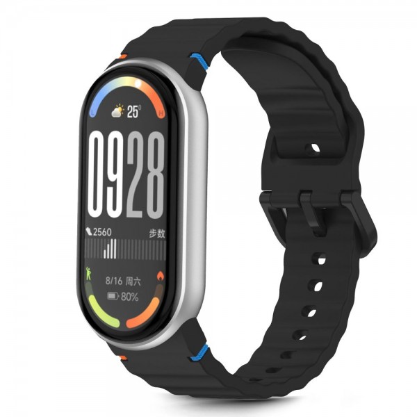 Tech-Protect Λουράκι Σιλικόνης Μαύρο για Xiaomi Smart Band 8/9/10/NFC