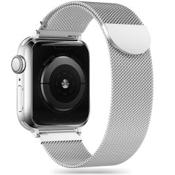 Tech-Protect Milanese Λουράκι Μεταλλικό Ασημί για Apple Watch 4 / 5 / 6 / 7 / 8 / 9 / SE / ULTRA 1 / 2 (44 / 45 / 49 MM)