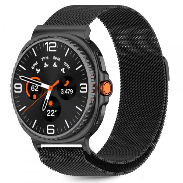 Tech-Protect MilaneseBand Μεταλλικό Λουράκι Μαύρο για Samsung Galaxy Watch 8 / 8 Classic (40/44/46mm)