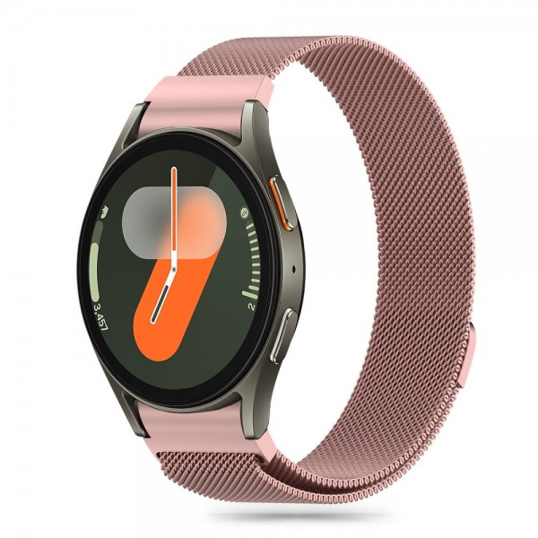Tech-protect MilanesBand, λουράκι από Ανοξείδωτο Ατσάλι, για το SAMSUNG GALAXY WATCH 4 / 5 / /5 Pro / 6 / 7 / Fe Ροζ Χρυσό