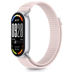 Tech-Protect Nylon Λουράκι για Xiaomi Smart Band 8/9/10 NFC Ροζ/Γκρι