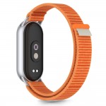 Tech-Protect Nylon Λουράκι για Xiaomi Smart Band 8/9/10/NFC Πορτοκαλί-Γκρι