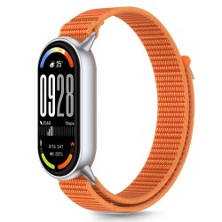 Tech-Protect Nylon Λουράκι για Xiaomi Smart Band 8/9/10/NFC Πορτοκαλί-Γκρι