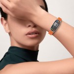 Tech-Protect Nylon Λουράκι για Xiaomi Smart Band 8/9/10/NFC Πορτοκαλί-Γκρι