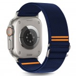 Tech-Protect Nylon Slip Λουράκι για Apple Watch 44/45/46/49mm Navy Blue