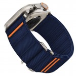 Tech-Protect Nylon Slip Λουράκι για Apple Watch 44/45/46/49mm Navy Blue