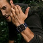 Tech-Protect Nylon Slip Λουράκι για Apple Watch 44/45/46/49mm Navy Blue