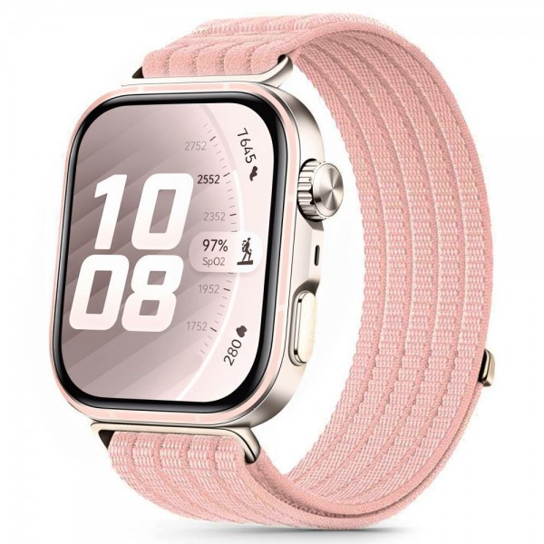 Tech-Protect Λουράκι Nylon Sport για το Huawei Watch Fit  3 / 4 / 4 PRO / 5 / 5 PRO Light Pink