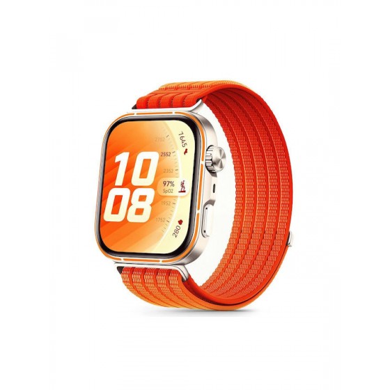 Tech-Protect Λουράκι Nylon Sport για το Huawei Watch Fit  3 / 4 / 4 PRO / 5 / 5 PRO Πορτοκαλί