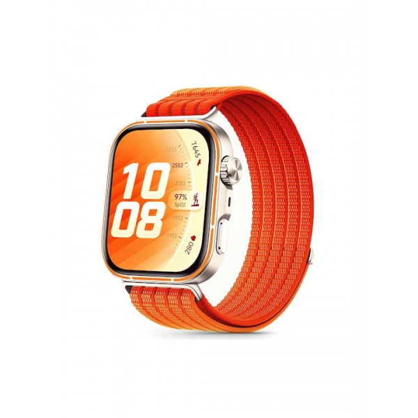 Tech-Protect Λουράκι Nylon Sport για το Huawei Watch Fit  3 / 4 / 4 PRO / 5 / 5 PRO Πορτοκαλί