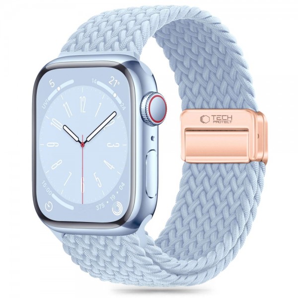Tech-Protect NylonMag Λουράκι Υφασμάτινο Μπλε για το Apple Watch για το Apple Watch 6 / 7 / 8 / 9/ 10/ SE ( 40 / 41 / 42mm)