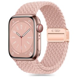 Tech-Protect NylonMag Λουράκι Υφασμάτινο Dusty Rose για το Apple Watch 6 / 7 / 8 / 9/ 10/ SE ( 40 / 41 / 42mm)