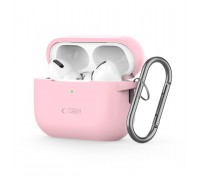 Tech-Protect Silicone Hook Θήκη Σιλικόνης με Γάντζο σε Ροζ χρώμα για Apple AirPods Pro 1 / 2