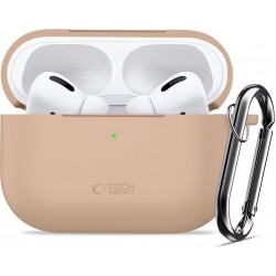 Tech-Protect Silicone Hook Θήκη για Apple AirPods Pro 3 Caffe Latte