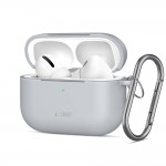 Tech-Protect Silicone Hook Θήκη για Apple AirPods Pro 3 Crayon Grey