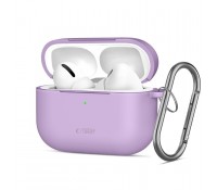 Θήκη Σιλικόνης με Καραμπίνερ για Apple AirPods Pro 3 Tech-Protect Μωβ