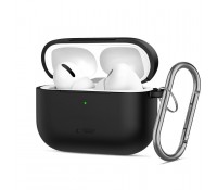 Θήκη Σιλικόνης με Καραμπίνερ για Apple AirPods Pro 3 Tech-Protect Μαύρη