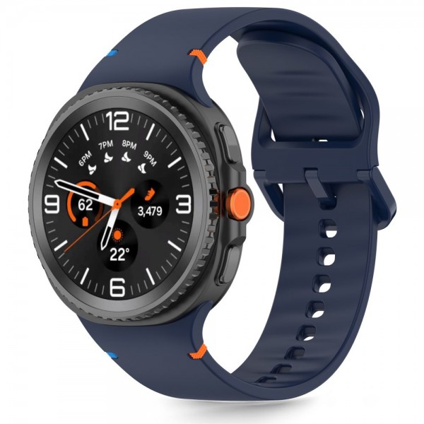 Tech-Protect Silicone Λουράκι για Samsung Galaxy Watch 8 / Classic (40/44/46mm) Storm Blue