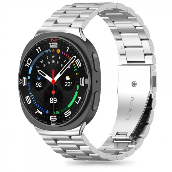 Tech-Protect Stainless Λουράκι για Samsung Galaxy Watch 8 / Classic (40/44/46mm) Ασημί
