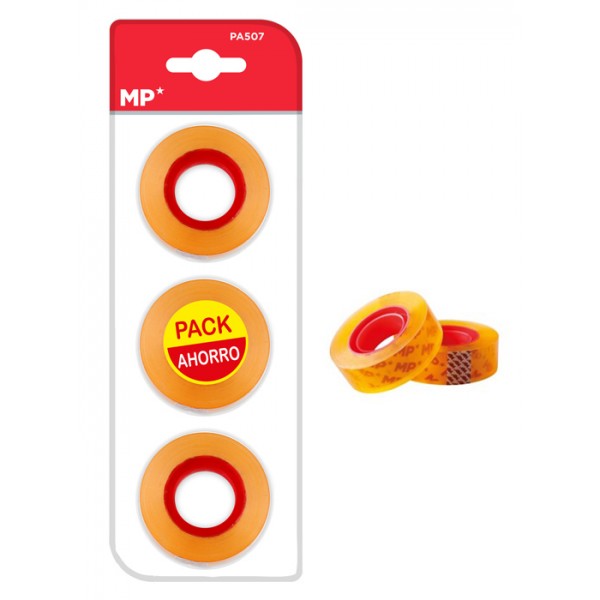 Διάφανη Κολλητική Ταινία MP PA507-01, 12mm x 33m, 3 Τεμάχια Διάφανη Κολλητική Ταινία MP PA507-01, 12mm x 33m, 3 Τεμάχια