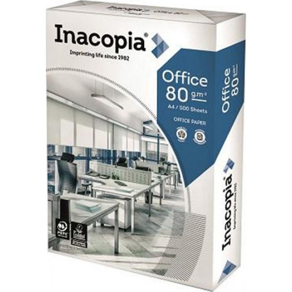 Επαγγελματικό Χαρτί Εκτύπωσης INACOPIA A4 Office 80g/m² 500 Φύλλα (INA8002111)