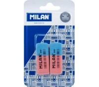 MILAN γόμα 620 BCM10100MP για μολύβι και στυλό, 53 x 20 x 8mm, σετ 2τμχ
