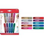 MP σετ χρωματιστές κόλλες με glitter PE892, 10τμχ MP σετ χρωματιστές κόλλες με glitter PE892, 10τμχ