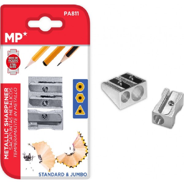 MP σετ μεταλλικές ξύστρες PA811, 25mm, ασημί MP σετ μεταλλικές ξύστρες PA811, 25mm, ασημί